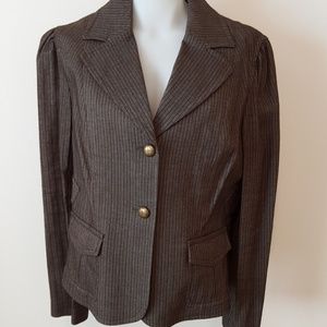 Jones Wear Dress jacket, size 14, new NWT, black brown